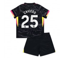 Chelsea Moises Caicedo #25 Koszulka Trzecia dzieci 2024-25 Krótki Rękaw (+ krótkie spodenki)